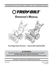 Troy-Bilt Storm 2840 Manual Del Operador