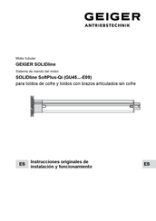 GEIGER SOLIDline SoftPlus-Qi GU45 E09 Serie Instrucciones Originales De Instalación Y Funcionamiento