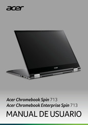 Acer Chromebook Spin 713 Manual De Usuario