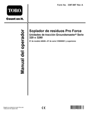 Toro Pro Force Groundsmaster 320 Serie Manual Del Operador