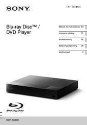 Sony BDP-S6500 Manual De Instrucciones