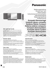 Panasonic SC-HC30 Instrucciones De Funcionamiento