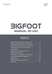 Tumaker BIGFOOT Serie Manual De Uso