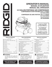 RIDGID OF45200SS Manual Del Operador