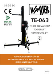 VMB TE-063 Manual De Instrucciones