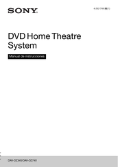 Sony DAV-DZ340 Manual De Instrucciones