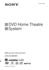 Sony DAV-DZ360WA Manual De Instrucciones