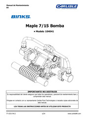 Binks 104016 Manual De Mantenimiento