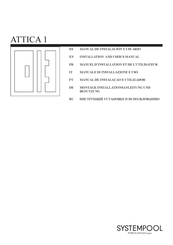 Porcelanosa SYSTEMPOOL ATTICA 1 Manual De Instalación Y Usuario