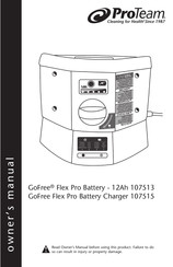 ProTeam GoFree Flex Pro Battery Charger 107515 Manual Del Propietário