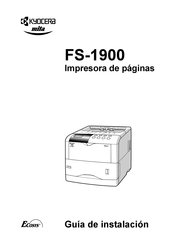 Kyocera ECOSYS FS-1900 Guia De Instalacion