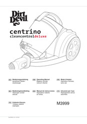 Dirt Devil Centrino Cleancontrol Deluxe M3999 Manual De Instrucciones