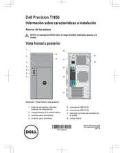 Dell Precision Workstation T1650 Información Sobre Características E Instalación