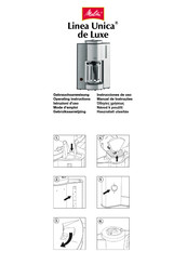 melitta Linea Unica de Luxe Instrucciones De Uso