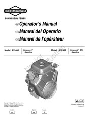 Briggs & Stratton Vanguard Gasoline 613400 Manual Del Operario