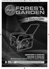 Forest & Garden GG 9335/3/50Hz Manual Del Usuario Y Garantía