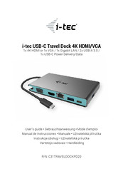 i-tec C31TRAVELDOCKPD20 Manual De Instrucciones