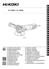 HIKOKI G 13SW Instrucciones De Manejo