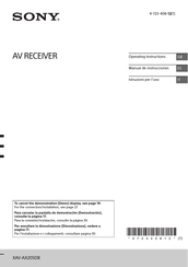 Sony XAV-AX205DB Manual De Instrucciones