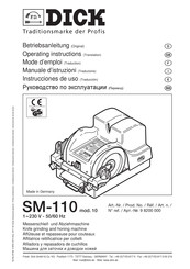 Dick SM-110 Instrucciones De Uso