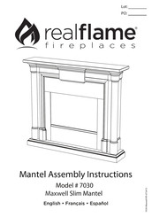 RealFlame Maxwell Slim Mantel 7030 Manual Del Usuario