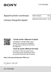 Sony Cyber-shot DSC-RX100M6 Manual De Instrucciones