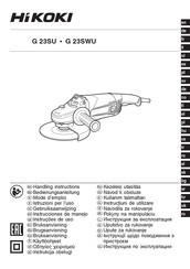 HIKOKI G 23SWU Instrucciones De Manejo