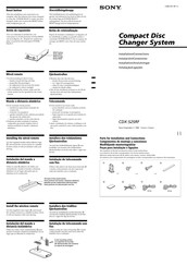 Sony CDX-525RF Instalación / Conexiones