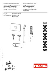 Franke AT3O0051 Instrucciones De Montaje Y Uso
