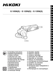 HIKOKI G 10SNS Instrucciones De Manejo