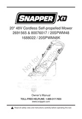 Briggs & Stratton SNAPPER XD 20SPWM48K Manual Del Propietário