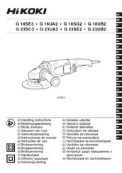 HIKOKI G 23UA2 Instrucciones De Manejo