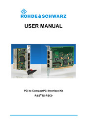 Rohde & Schwarz R&S TS-PSC0 Manual Del Usario