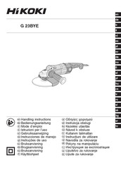 HIKOKI G 23BYE Instrucciones De Manejo