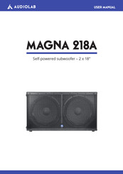 Audiolab MAGNA 218A Manual Del Usario