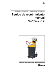 Gema OptiFlex 2 F Manual De Instrucciones Y Lista De Piezas De Recambio