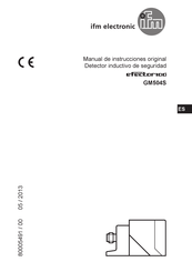 IFM Electronic efector100 GM504S Manual De Instrucciones Original