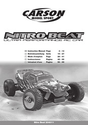 Carson Nitro Beat RTR 204011 Instrucciones