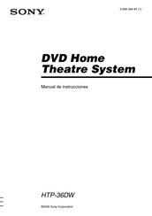 Sony HTP-36DW Manual De Instrucciones