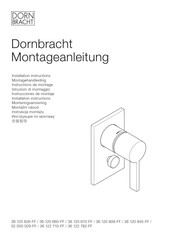 Dornbracht 36 120 845-FF Instructions De Montage