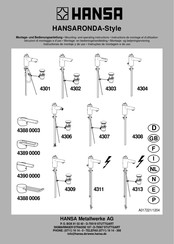 Hansa HANSARONDA 4303 Instructiones De Montaje Y De Uso