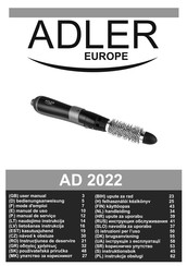 Adler europe AD 2022 Manual De Uso