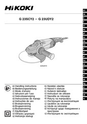 HIKOKI G 23SCY2 Instrucciones De Manejo