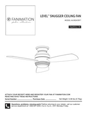 Fanimation LEVEL LP8347BLMW Manual De Instrucciones