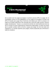 Razer Nostromo Manual De Instrucciones