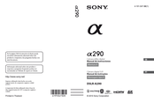 Sony DSLR-A290 Manual De Instrucciones