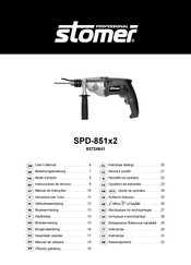 Stomer Professional SPD-851x2 Instrucciones De Servicio