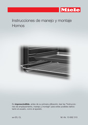 Miele H2561BP Instrucciones De Manejo Y Montaje