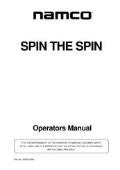 NAMCO SPIN THE SPIN Manual Del Operador