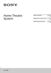 Sony HT-XT3 Manual De Instrucciones